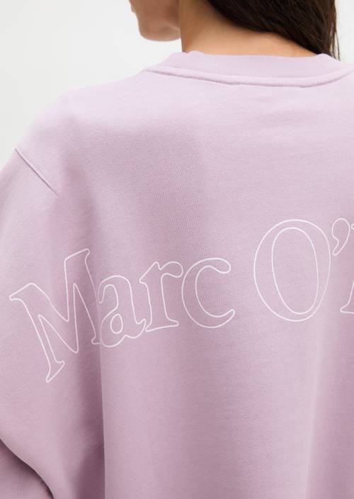 Sweatshirt relaxed Dusty Lavender in Detailansicht