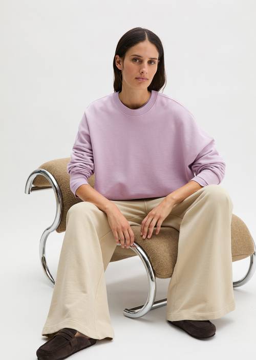 Sweatshirt relaxed Dusty Lavender in Frontalansicht