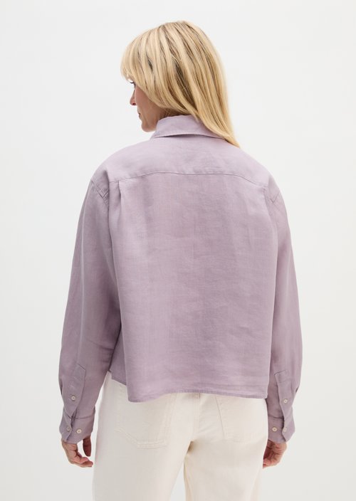 Linen blouse regular — Dusty Lavender