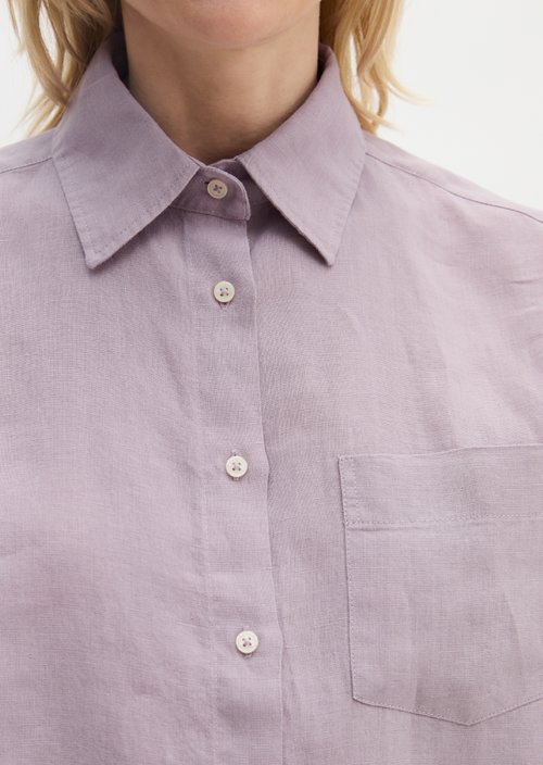Linen blouse regular — Dusty Lavender