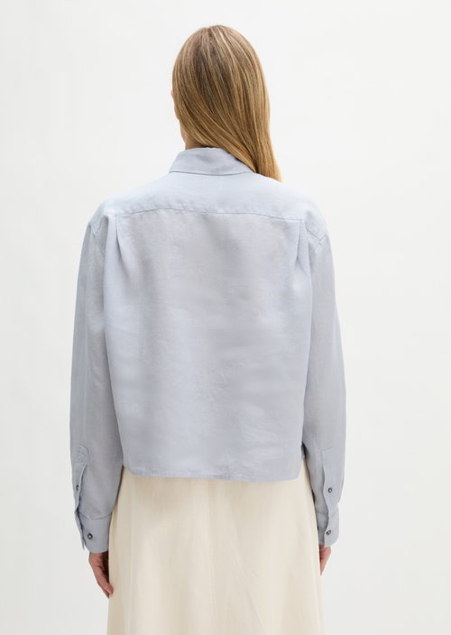 Linen blouse regular — Airy Blue