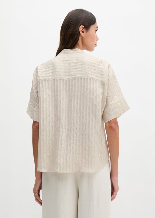 Regular boyfriend blouse — Grey Silk