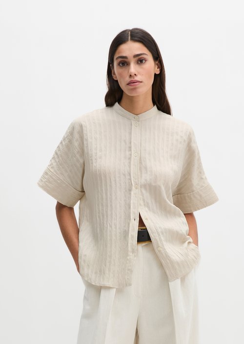 Regular boyfriend blouse — Grey Silk