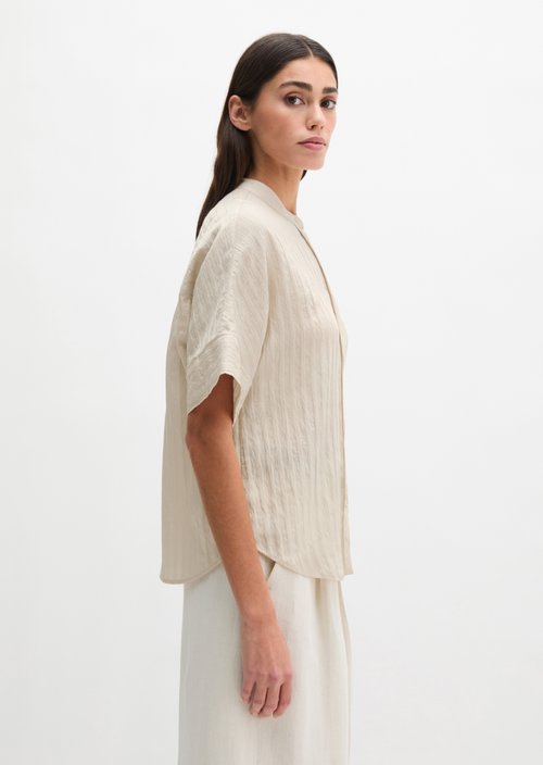 Regular boyfriend blouse — Grey Silk