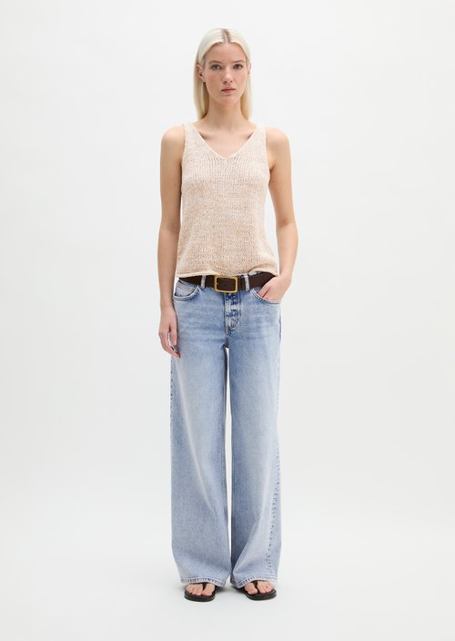 Knitted top slim — Light Beige