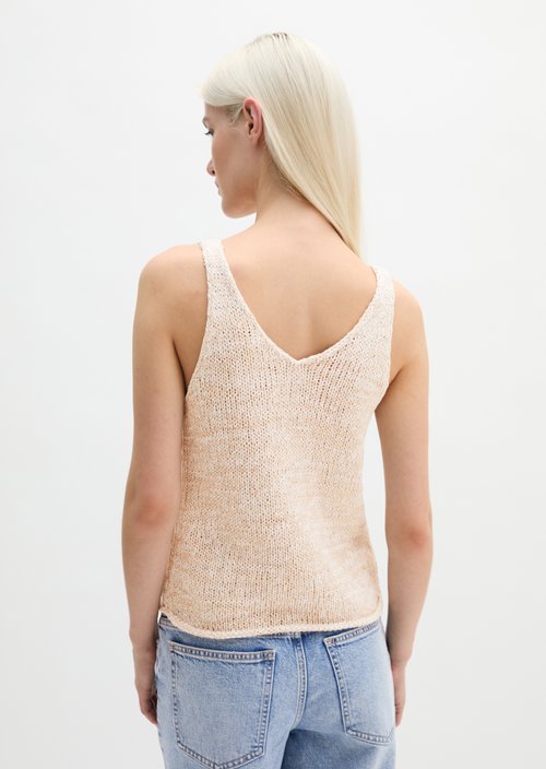 Knitted top slim — Light Beige