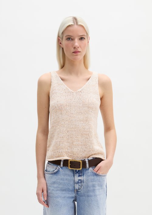 Knitted top slim — Light Beige