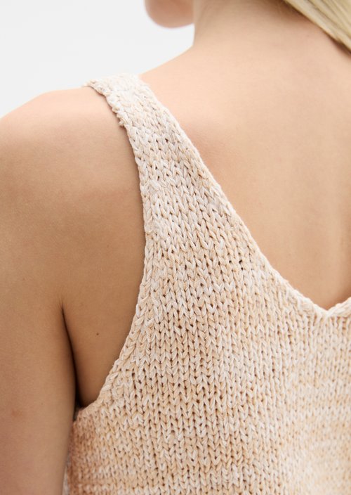 Knitted top slim — Light Beige