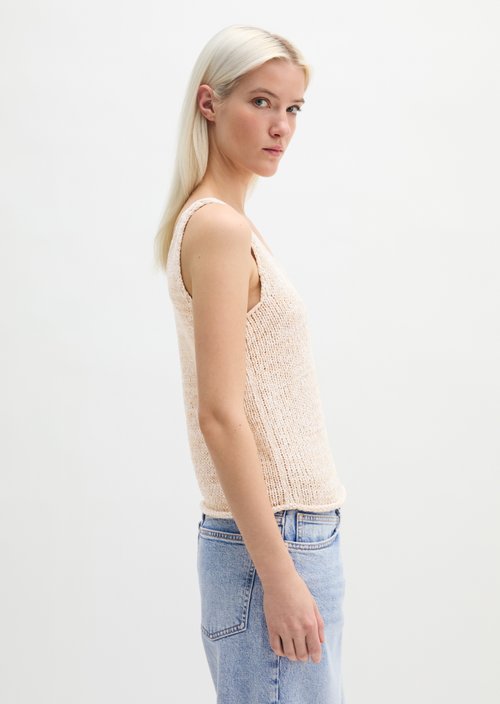 Knitted top slim — Light Beige