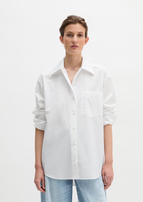 Boyfriend blouse relaxed — White
