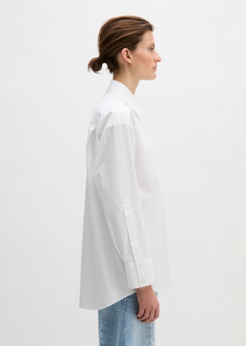 Boyfriend blouse relaxed — White