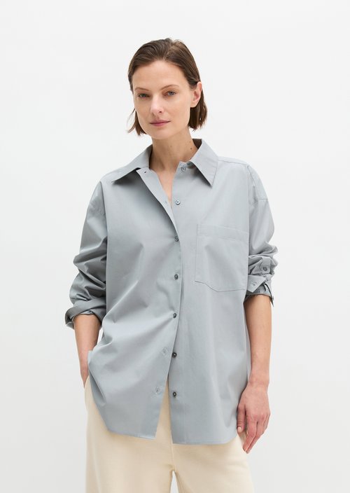Boyfriend blouse relaxed — Grey Horizon