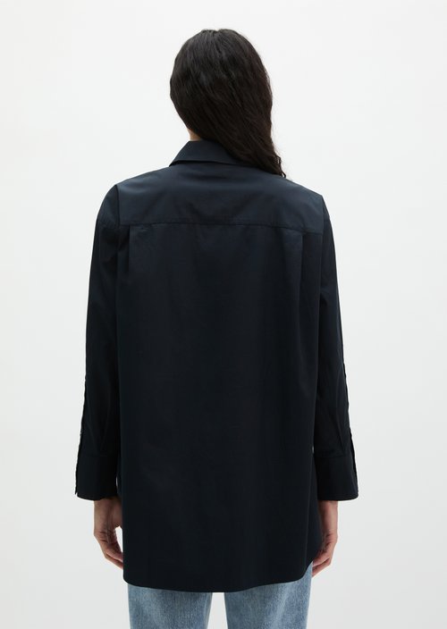 Boyfriend blouse relaxed — Thunder Blue