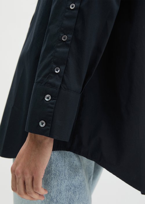 Boyfriend blouse relaxed — Thunder Blue