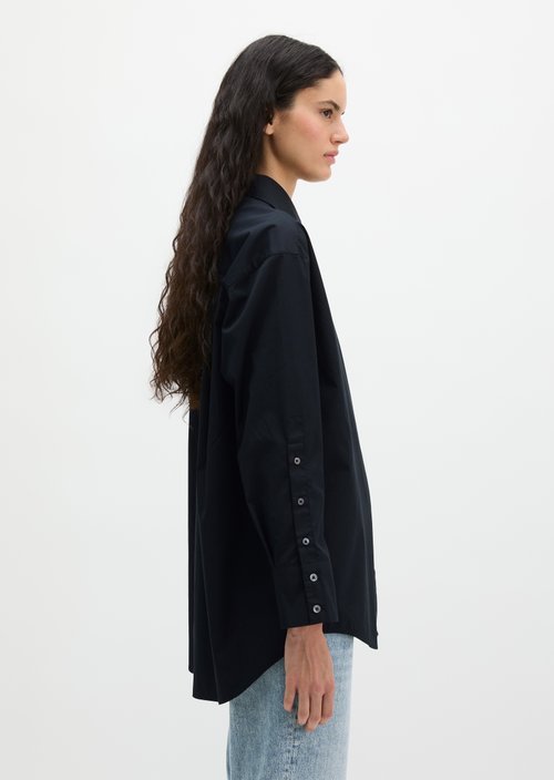 Boyfriend blouse relaxed — Thunder Blue