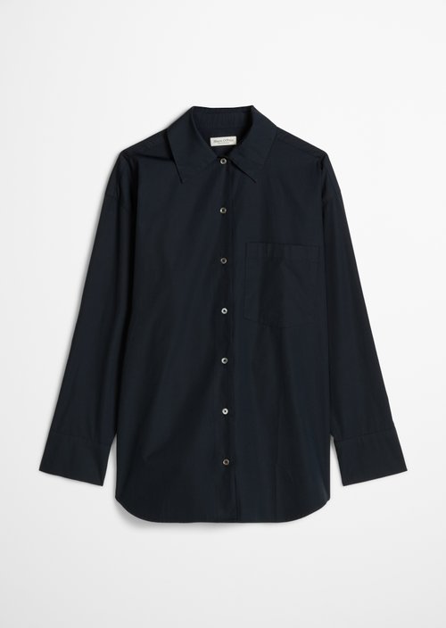 Boyfriend blouse relaxed — Thunder Blue