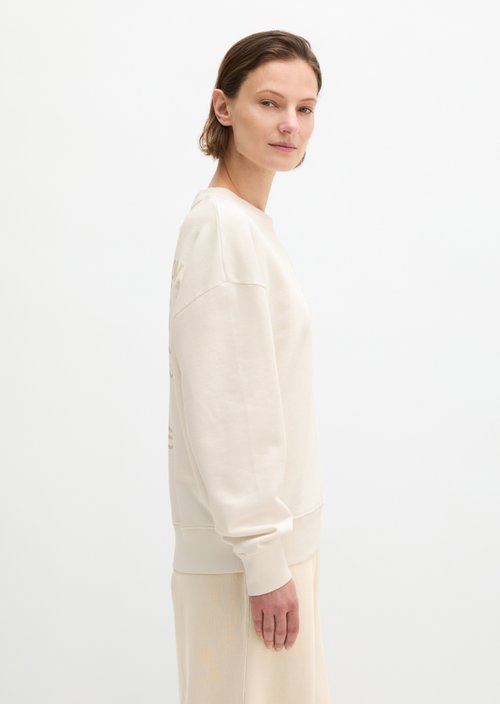 Woman's Day T-Sweatshirt loose — Grey White