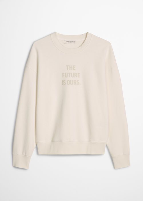 Woman's Day T-Sweatshirt loose — Grey White