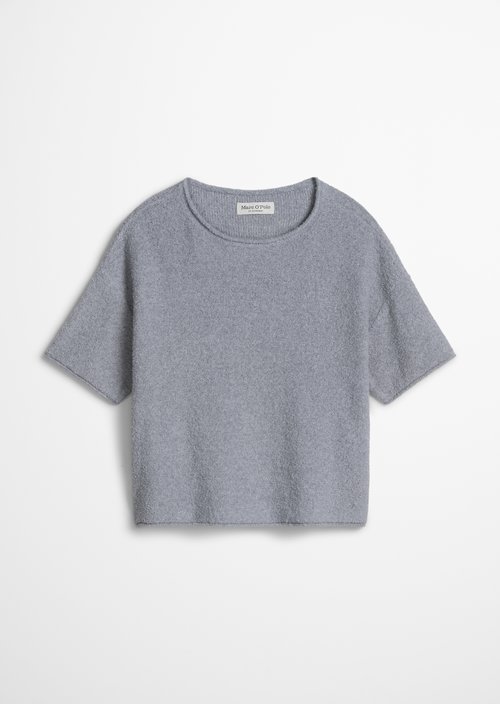 Short-sleeved oversize sweater — Grey Horizon