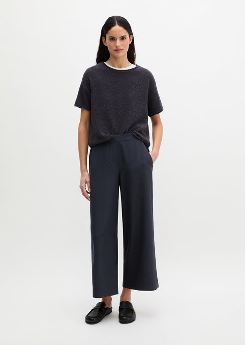 Trousers model Margo wide — Martime Blue