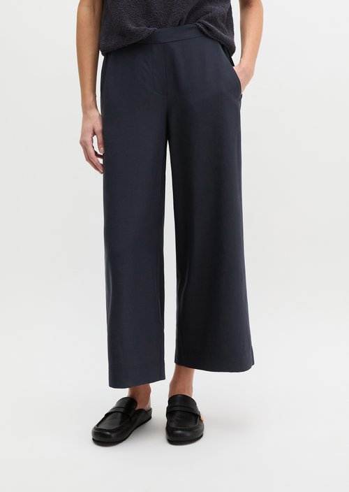 Trousers model Margo wide — Martime Blue