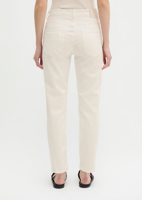 Jeans model Theda boyfriend cropped — Grey White