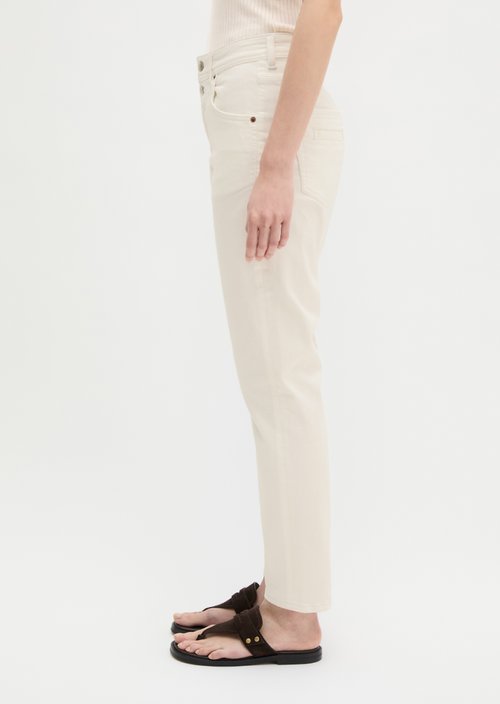 Jeans model Theda boyfriend cropped — Grey White