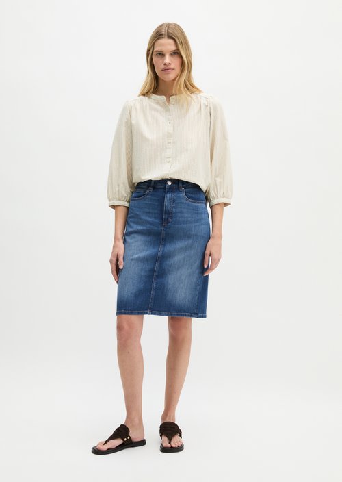 Regular denim skirt — Medium Blue