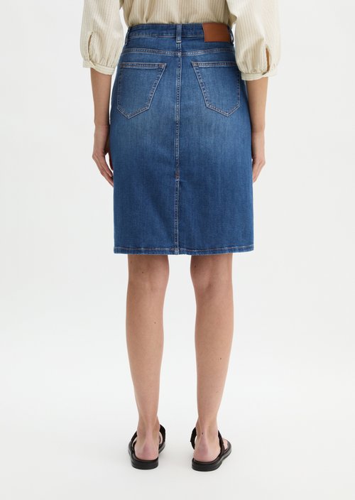 Regular denim skirt — Medium Blue (alternate view)