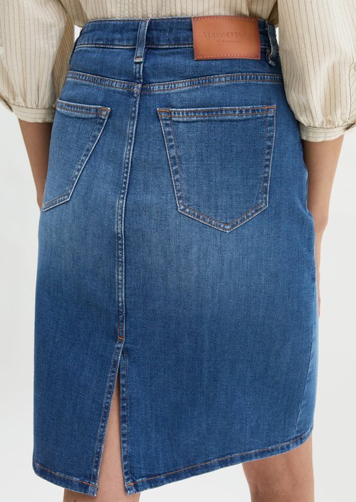 Regular denim skirt — Medium Blue