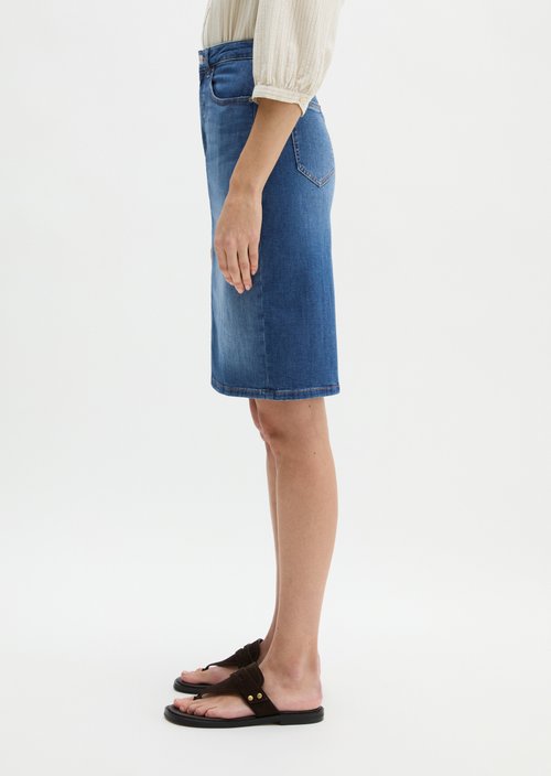 Regular denim skirt — Medium Blue