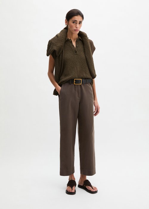 Chino model Lande wide — Burnt Coffee