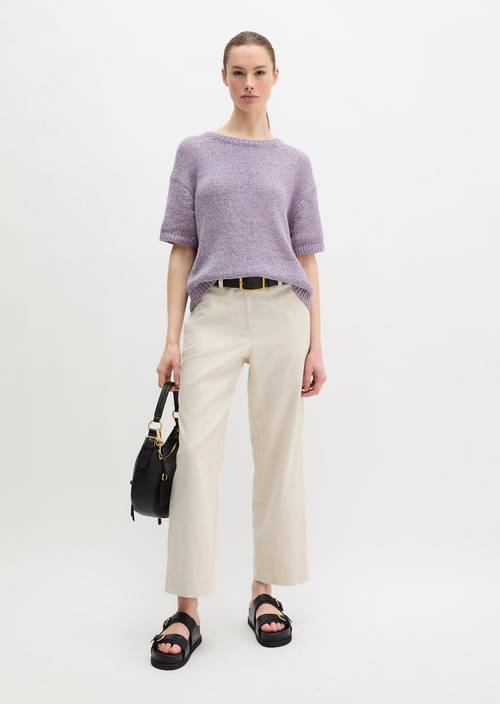 Chino modelo Lande ancho Grey Silk en vista frontal