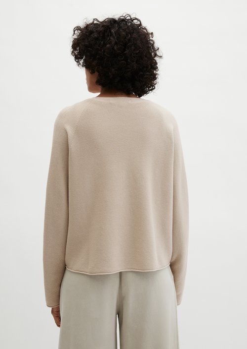 Seamless-Pullover loose — Linen Beige