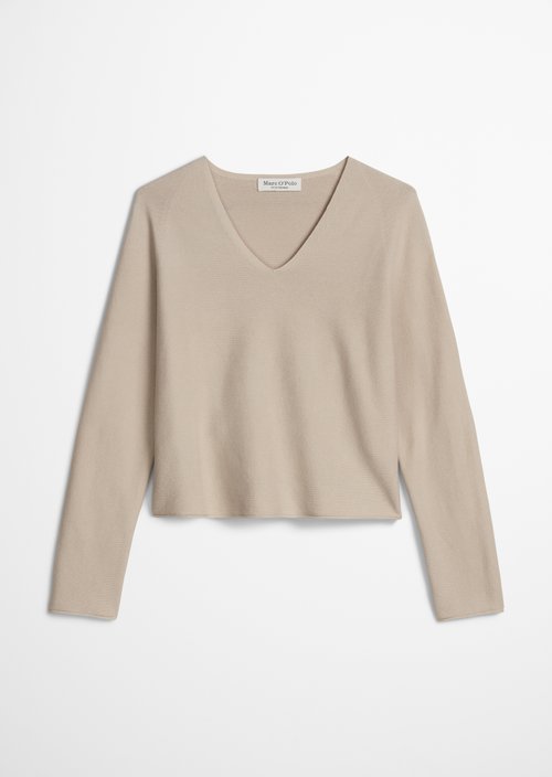 Seamless-Pullover loose — Linen Beige