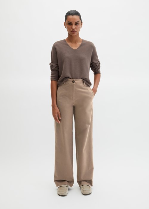 Seamless-Pullover loose — Chalky Brown