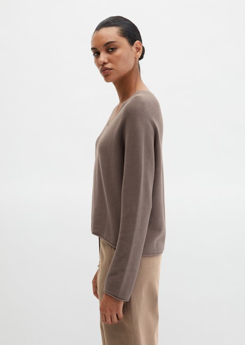 Seamless-Pullover loose — Chalky Brown