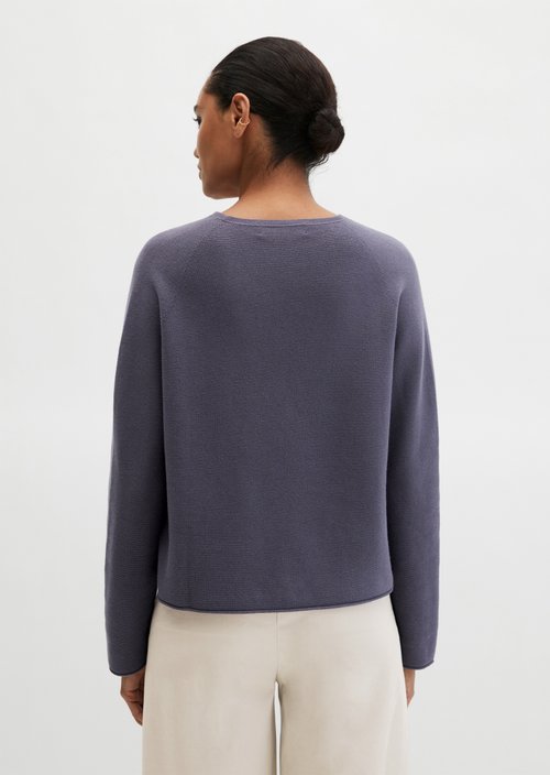 Seamless-Pullover loose — Stormy Sky