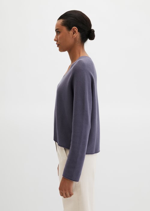 Seamless-Pullover loose — Stormy Sky