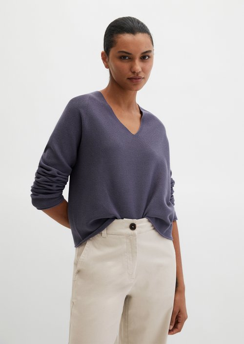 Seamless-Pullover loose — Stormy Sky