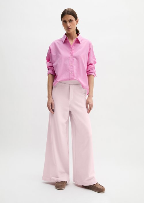 Relaxed garment-dyed sweatpants — Dried Rose