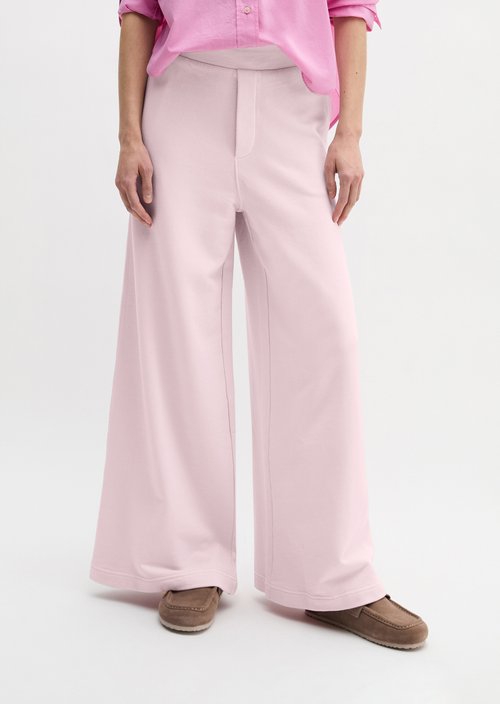 Relaxed garment-dyed sweatpants — Dried Rose