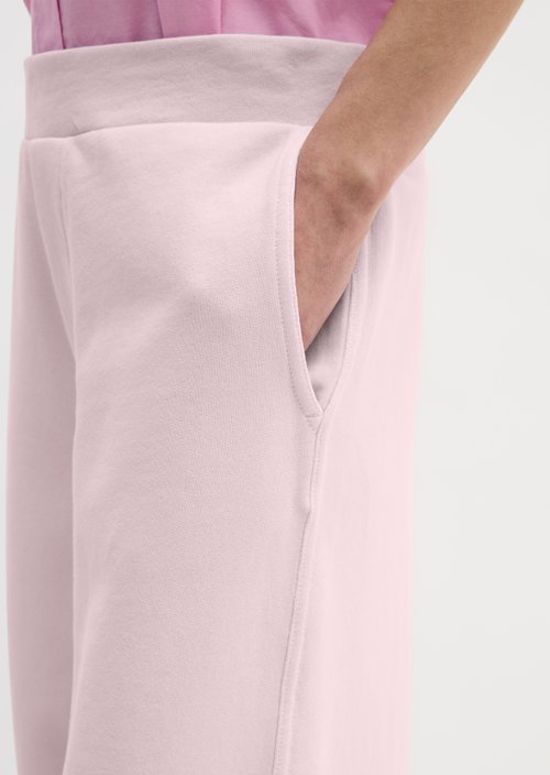 Relaxed garment-dyed sweatpants — Dried Rose