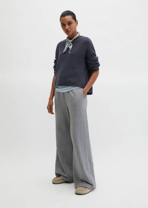 DfC-Strickpullover oversize Blue Graphite in Frontalansicht