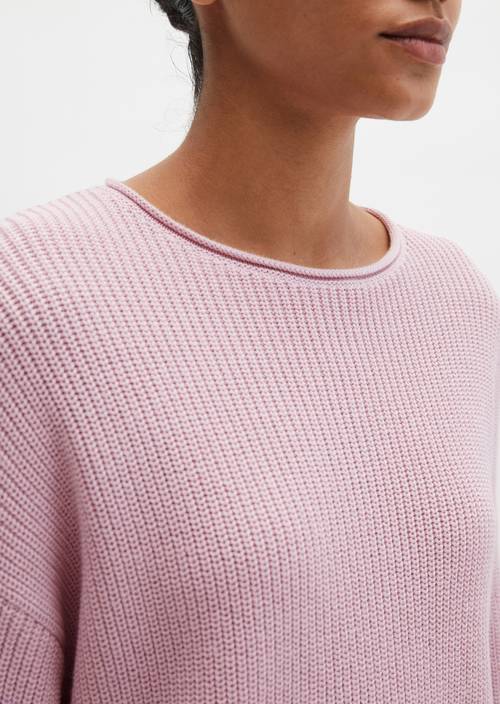 DfC-Strickpullover oversize Dried Rose in Detailansicht