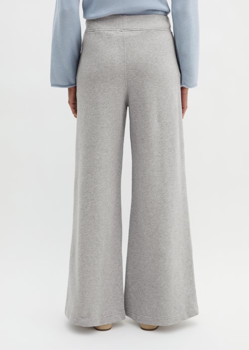 Sweatpants relaxed garment-dyed — Pure Grey Melange
