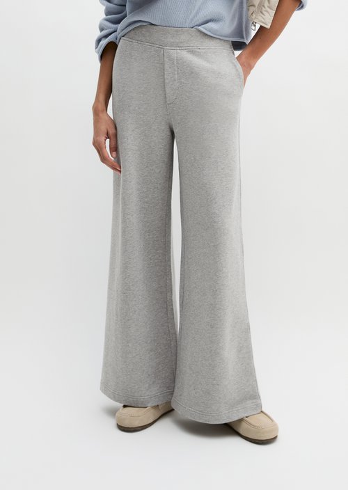 Sweatpants relaxed garment-dyed — Pure Grey Melange