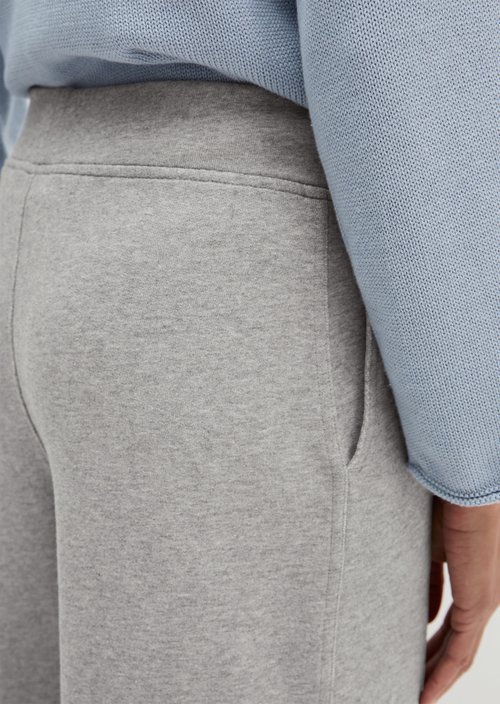 Sweatpants relaxed garment-dyed — Pure Grey Melange