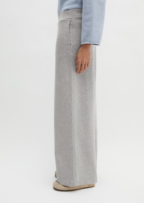 Sweatpants relaxed garment-dyed — Pure Grey Melange