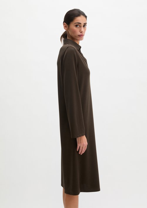 Jersey dress fitted — Burnt Coffee